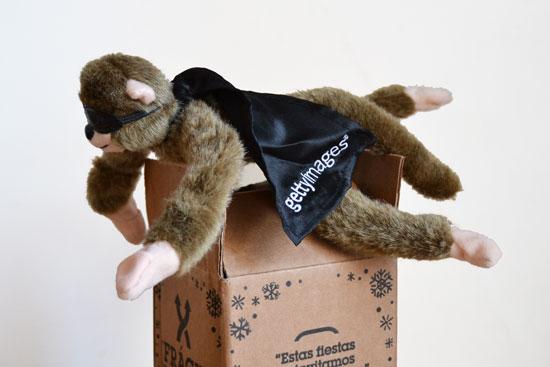 Haciendo el mono en Navidad, la felicitación de Getty Images :)