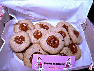 Pepas integrales de miel con dulce de batata - Mi primer intercambio de galletitas! Pepas integrales de miel con dulce de batata - Mi primer intercambio de galletitas!