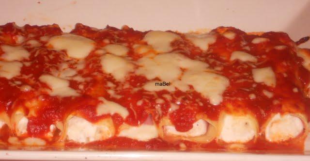 Canelones caseros, canellonni, manicotti Canelones caseros, canellonni, manicotti