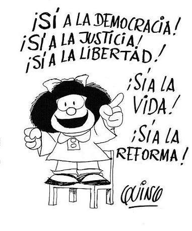 reforma, mafalda, quino, reforma legislativa, reforma democracia