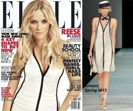 Reese Whitterspoon en portada de Elle USA, Febrero 2012