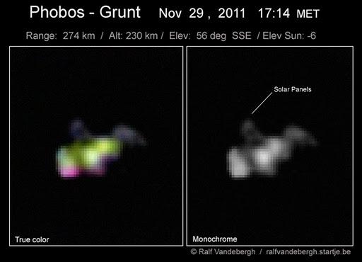 Fobos-Grunt podría caer a la Tierra el 15 de enero