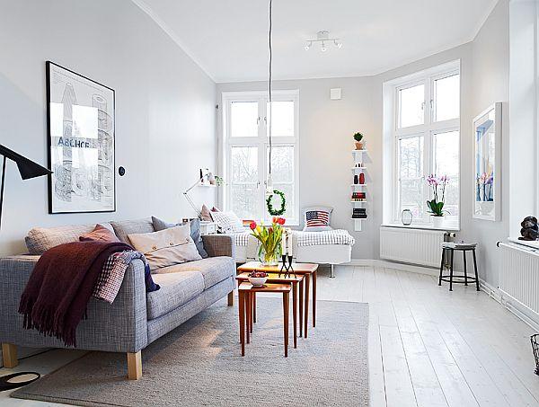 apartamento pequeño decorado Decoración de interiores. Un bonito apartamento pequeño de 39 M²