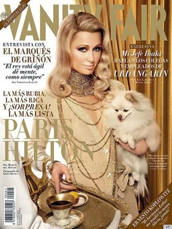 Paris Hilton como un dibujo animado en portada de Vanity Fair España