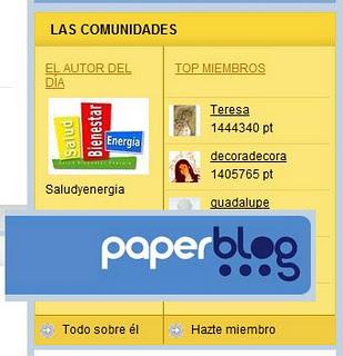 Seleccionado Autor del día en Paperblog (OFF TOPIC) Seleccionado Autor del día en Paperblog (OFF TOPIC)