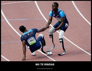 No te rindas, sigue luchando