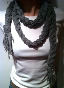 Trenza lana para un collar