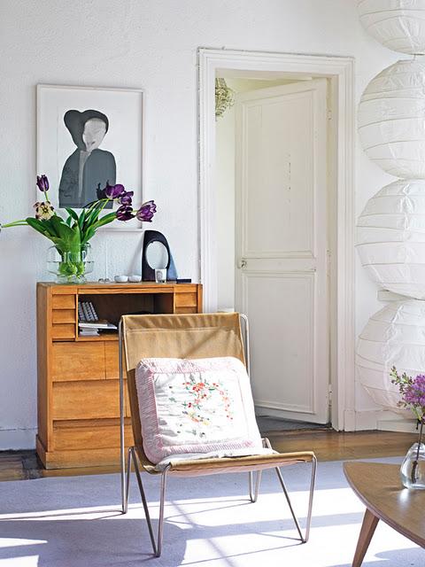 Un salón muy femenino, de estética Boho-Chic Un salón muy femenino, de estética Boho-Chic