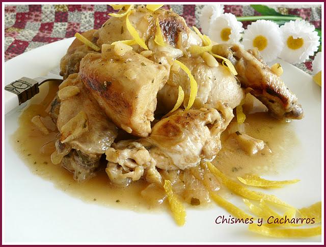 Pollo al limón (no chino).