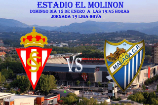 SPORTING DE GIJON  vs  MALAGA CF