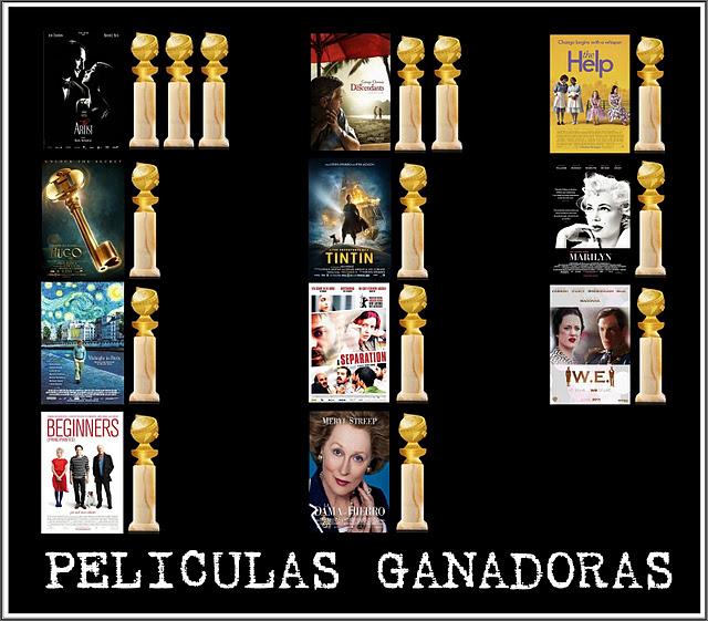 Ganadores Globos de Oro 2012... Ganadores Globos de Oro 2012...