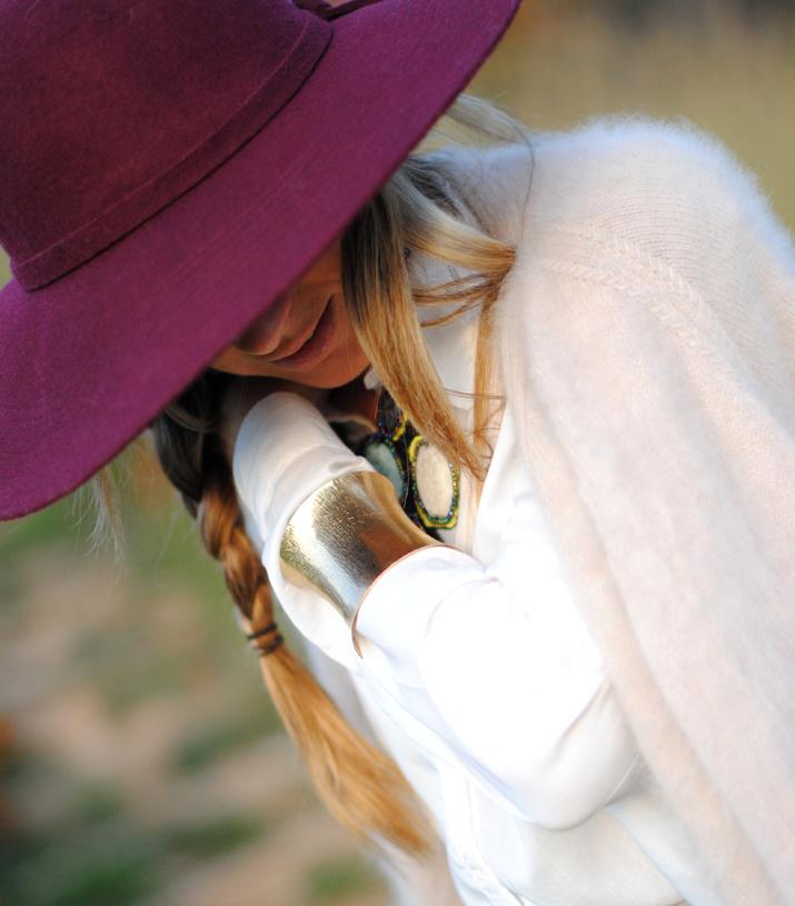 Burgundy hat