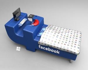 La cama para los verdaderos fanaticos de Facebook