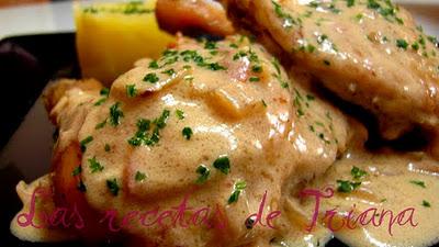 Pollo a la crema Pollo a la crema