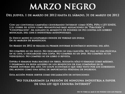 MARZO NEGRO: PARTICIPAR O NO? MARZO NEGRO: PARTICIPAR O NO?