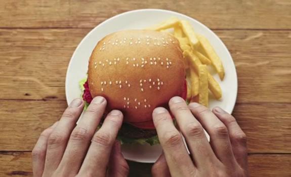 Wimpy Braille Burgers :: hamburguesas para no videntes