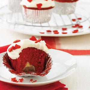 Cupcakes del Amor rellenos de Kisses