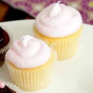 Mini cupcakes de frambuesa