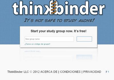 ThinkBinder: plataforma para trabajar en grupo ThinkBinder: plataforma para trabajar en grupo