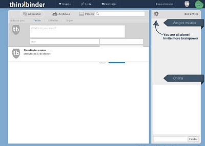 ThinkBinder: plataforma para trabajar en grupo ThinkBinder: plataforma para trabajar en grupo