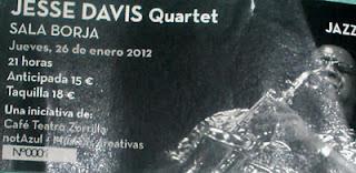 Jesse Davis Quartet 26/01/2012 Sala Borja Valladolid