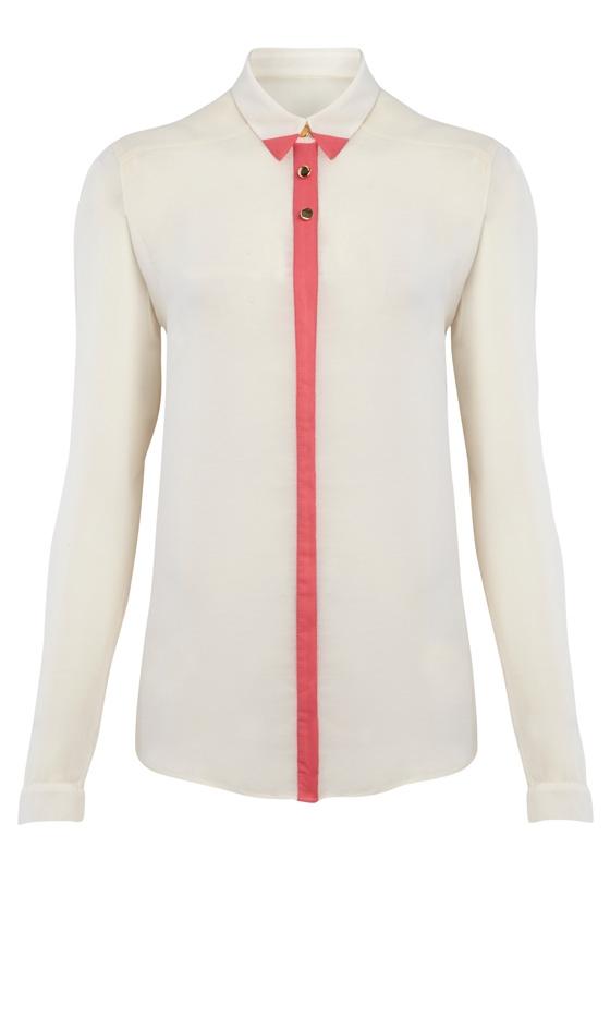 Primark SS12 Blouse With Colour Trim
