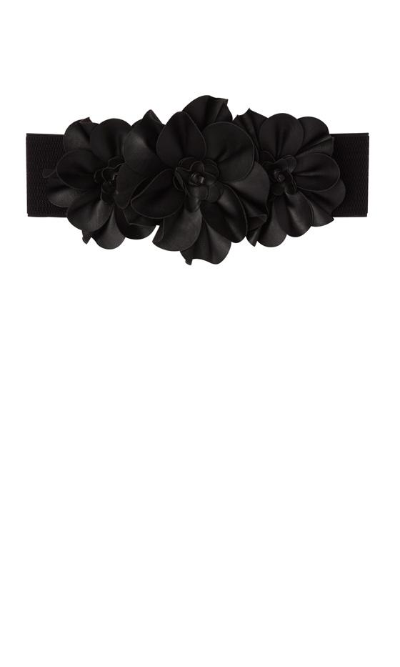 Primark SS12 Black Floral Waist Belt