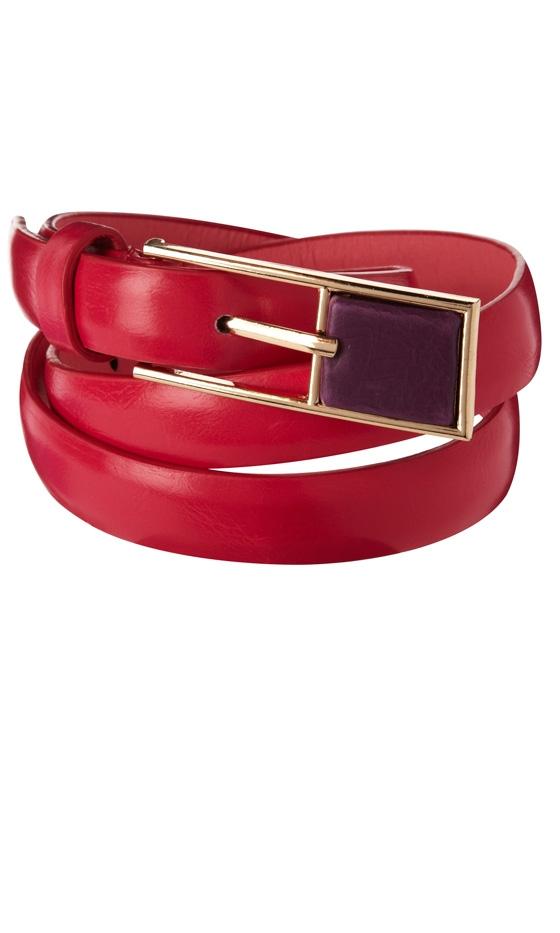 Primark SS12 Red Skinny Belt