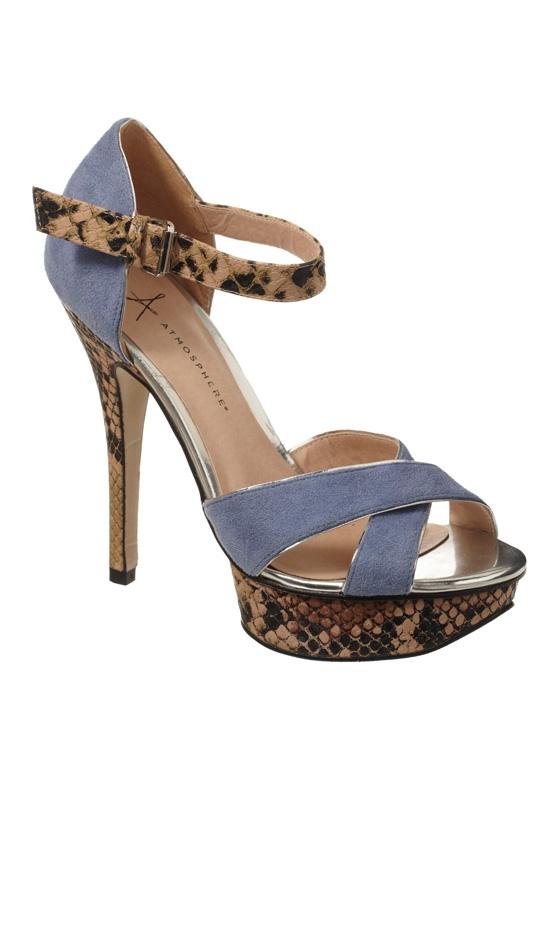 Primark SS12 Strappy Snakeskin Heels 