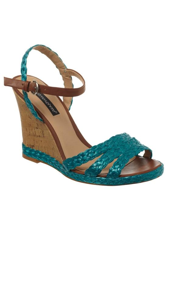 Primark SS12 Green Wedge Sandals