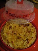 Tarta de manzana de Hello Kitty Tarta de manzana de Hello Kitty