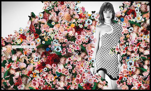 Stella McCartney presenta su campaña primavera verano 2012 en collage de flores Stella McCartney presenta su campaña primavera verano 2012 en collage de flores