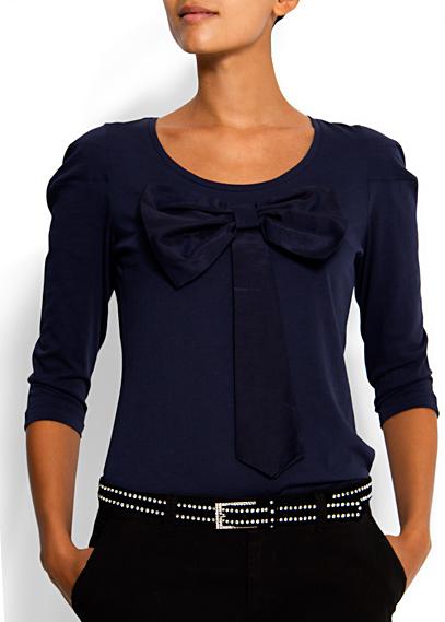 Camiseta lazo oversized - MANGO Camiseta lazo oversized - MANGO