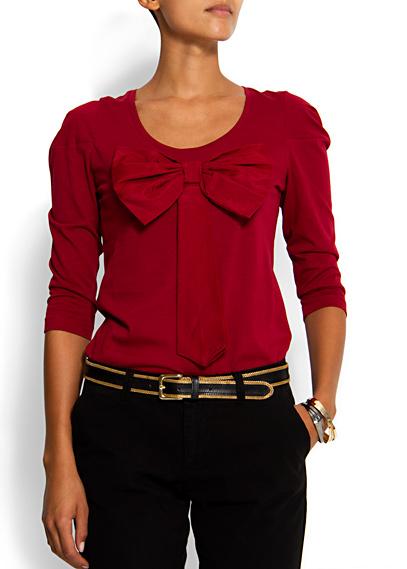 Camiseta lazo oversized - MANGO Camiseta lazo oversized - MANGO