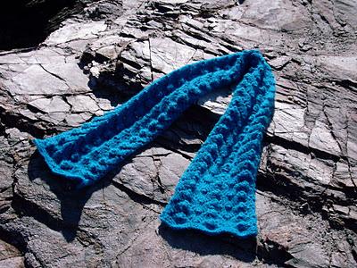 Bufanda azul turquesa