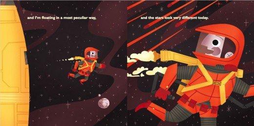 Space Oddity, de David Bowie, como un libro para niños.