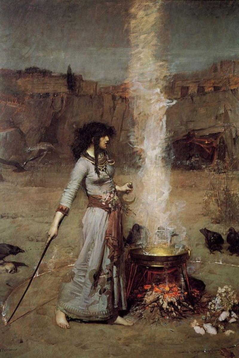 by John William -1886 Heroínas. Los poderes espirituales. Magas.