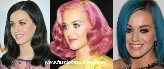 Katy Perry: ¿Pelo negro, rosa o azul?