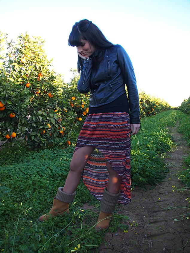 Falda asimétrica Falda asimétrica