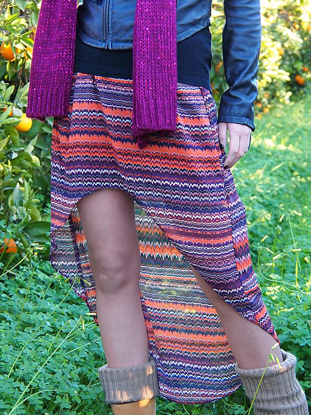 Falda asimétrica Falda asimétrica