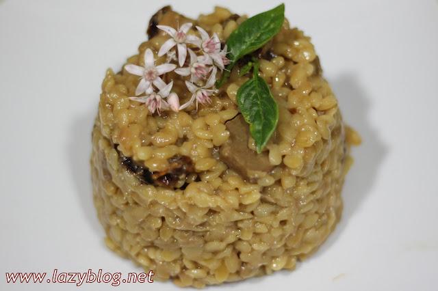 Falso risotto de puntalette con AOVE Royal y vermut Falso risotto de puntalette con AOVE Royal y vermut