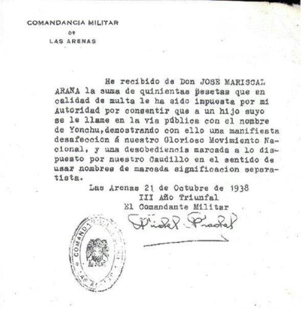 160.- Represión franquista en Euskal Herria
