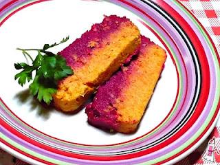 Receta colorida: Terrina de pescado con zanahoria y remolacha