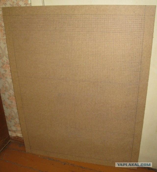 drawingpin004-30 Un retrato de su novia hecho con 7.700 chinchetas de colores