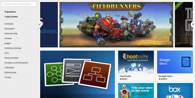 Google Chrome 15 web store