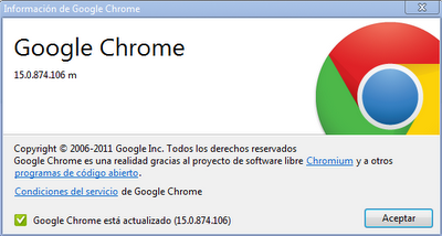Google Chrome 15 google chrome