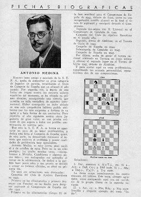 Posible resurgimiento de la SEPA, una buena noticia para el ajedrez español Antonio Medina, dos problemas de ajedrez