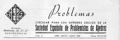 Posible resurgimiento de la SEPA, una buena noticia para el ajedrez español Sociedad Española de Problemistas de Ajedrez - SEPA
