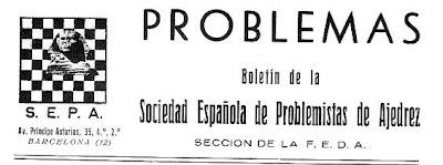 Posible resurgimiento de la SEPA, una buena noticia para el ajedrez español Logotipo de la revista de la SEPA