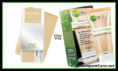 BB Cream Intuitive Touch de Une Vs BB Cream de Garnier.